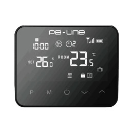 Sobni termostat PE-LINE_ Simplicity sobni crni Wi-Fi