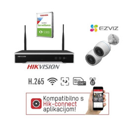 Bežični ( WIFI) IP Video komplet 2MP 2 kamere za video nadzor