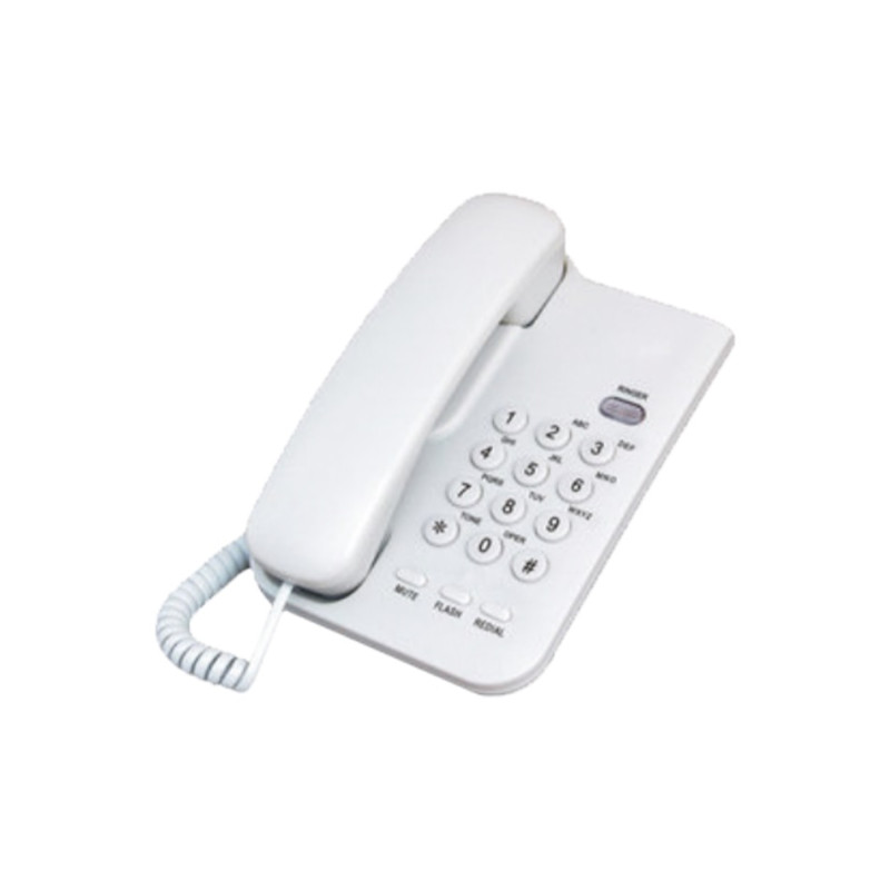 Telefon analogni, stolni, bijeli ST100 White