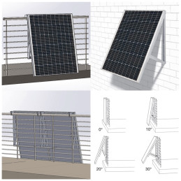 Solarna elektrana za balkon, snaga 200W, TS Power PnP 2.0, komplet