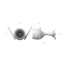 WiFi kamera vanjska EZVIZ, 4MP 4.0mm, H3c 2K⁺