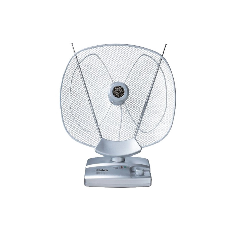 Antena ISKRA sobna sa pojačalom, UHF/VHF, srebrna G2235-07