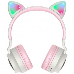 Slušalice bežične, Bluetooth W27 Cat Ear Gray