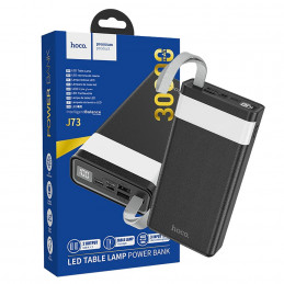 Punjač prijenosni sa lampom, Hoco j73, 30000mAh, 2A / 2A J73 Powerful, Black