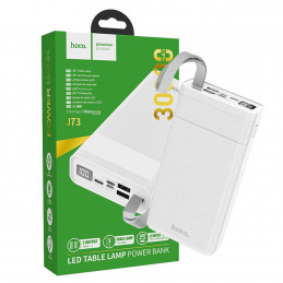 Punjač prijenosni sa lampom, Hoco j73, 30000mAh, 2A / 2A J73 Powerful, White