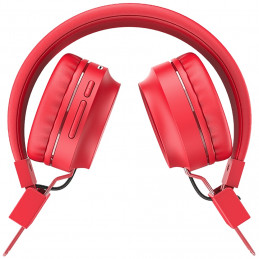 Slušalice bežične, Bluetooth, mikrofon, Crvene