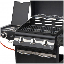 Plinski roštilj sa tri plamenika + bočni, 4 x 3.2kW, LPG GRG01