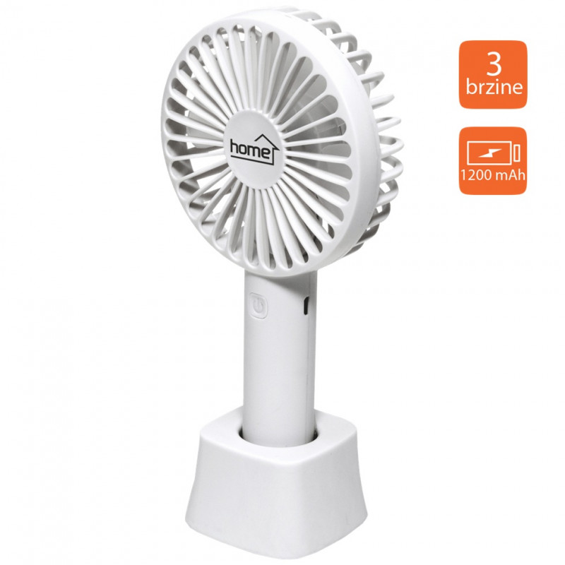 Ventilator ručni / stolni, promjer 9 cm, Li-Ion 800mA HF 9/WH Ventilator ručni / stolni, promjer 9 cm, Li-Ion 800mA HF 9/WH