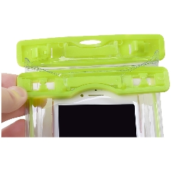 Torbica za mobitel, vodootporna, fluo zelena-0
