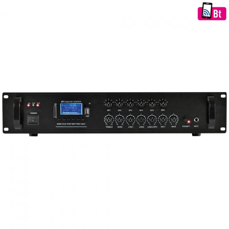Pojačalo 110V sa miksetom 120W, Bluetooth, FM, USB MPA 120BT Pojačalo 110V sa miksetom 120W, Bluetooth, FM, USB MPA 120BT