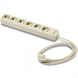 Produžni kabel 6 utičnica, 1.5m, prekidač, bijeli, 1.5mm² 2518-PK6/1.5