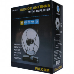 Antena sobna sa pojačalom, UHF/VHF, srebrna ANT-204S