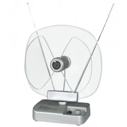 Antena sobna sa pojačalom, UHF/VHF, srebrna ANT-204S