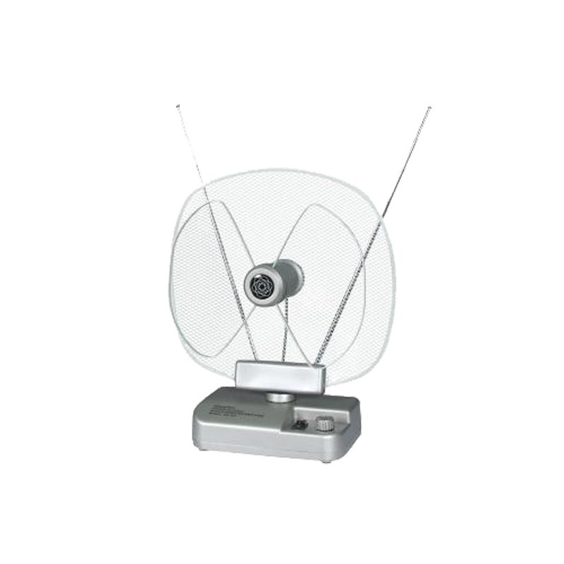Antena sobna sa pojačalom, UHF/VHF, srebrna ANT-204S