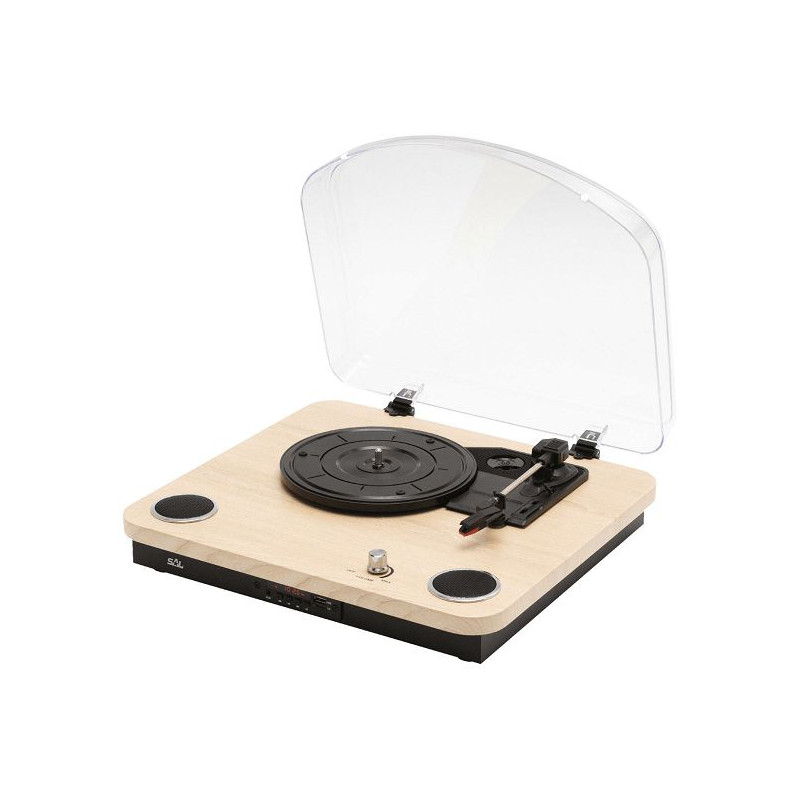 Retro gramofon drvo + BT bežični zvučnik, 4in1, FM, MP3, AUX RRT 12B