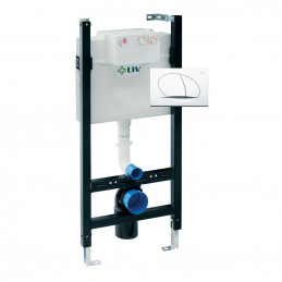 LIV podžbukni vodokotlić FIX ECO 9012 sa tipkom selenite duo bijela