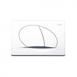 LIV Tipka za ispiranje SELENITE DUO, bijela