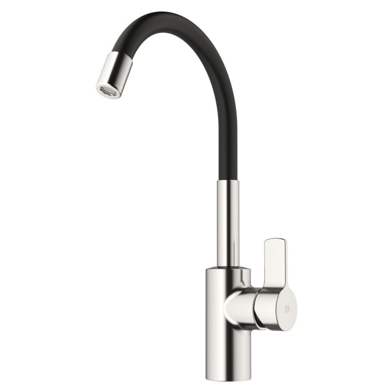 Unitas miješalica za sudoper, niskotlačna, flexi izljev crni