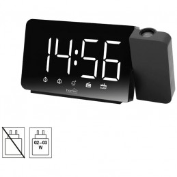 Sat sa alarmom i projektorom, LED zaslon, FM radio LTCRP03