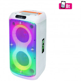 Zvučnik bežični sa mikrofonom, Bluetooth, LED efekti, 60W PAR216WH