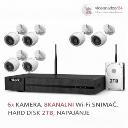 WIFI Video komplet 2MP 6kamera Ezviz