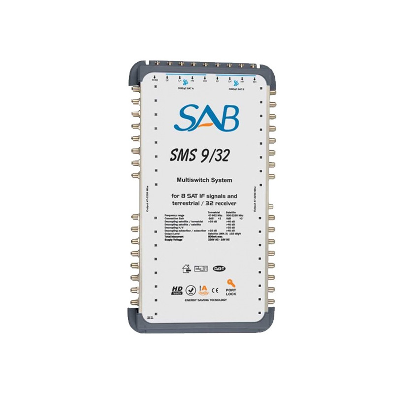 Multišalter 2+1 satelit na 32 utičnica
MS 9+1/32