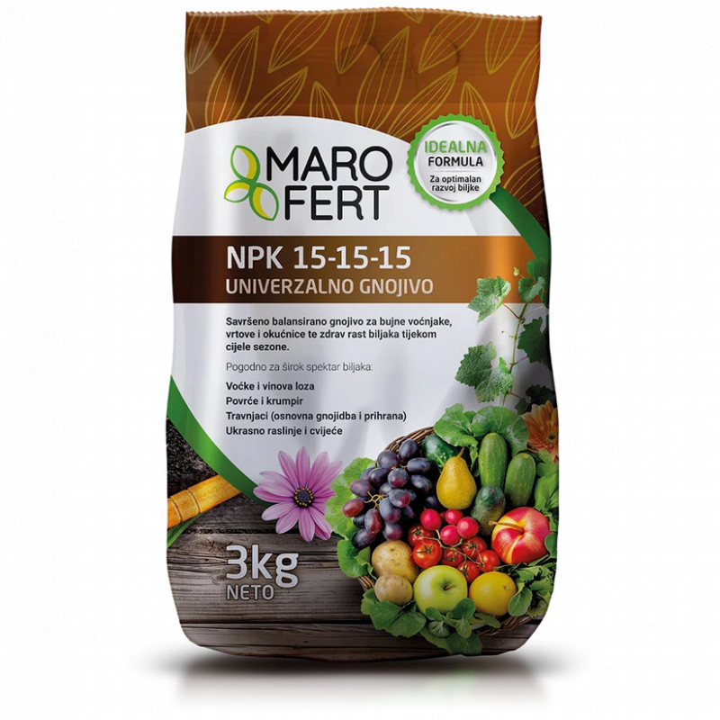 NPK 15-15-15 Univerzalno gnojivo