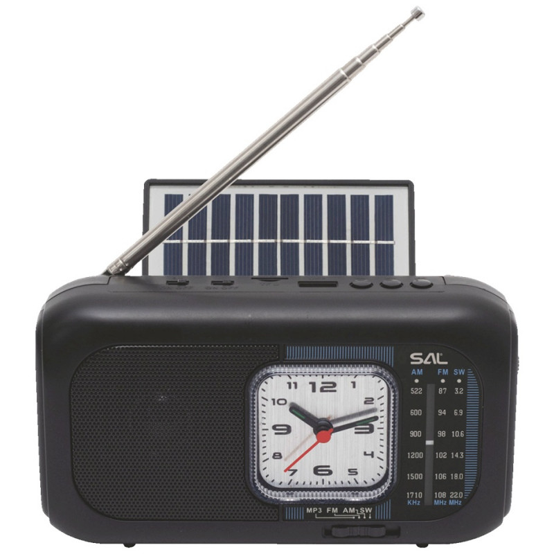 Radio prijemnik sa solarnim napajanjem, FM-AM-SW, Bluetooth RPH3