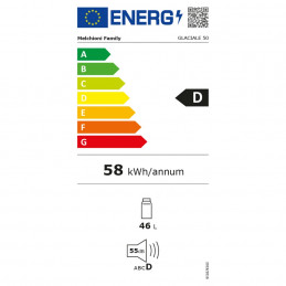 Frižider, prijenosni, kapacitet 46 lit., do -18 °C 12V/220V GLACIALE 50