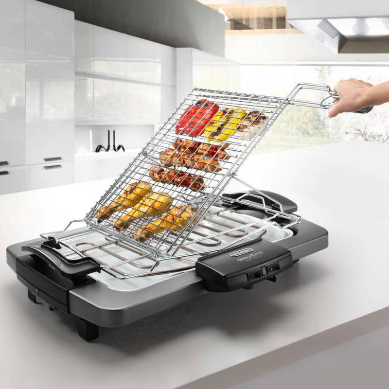 DeLonghi stolni roštilj BQ80X 1900W rešetka 41x28cm