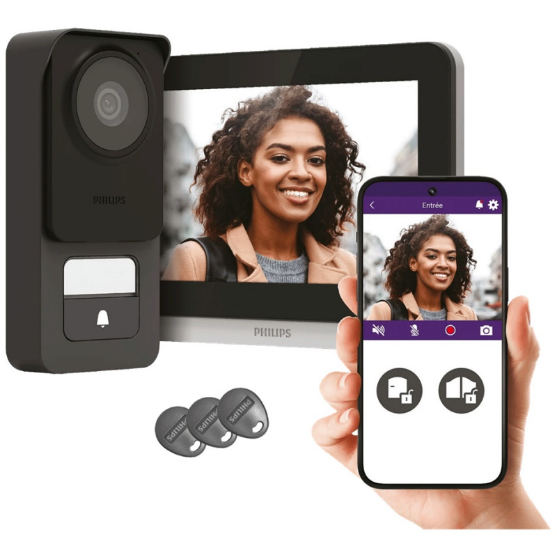 Philips Video interfon7", set, WelcomeEye Connect 3