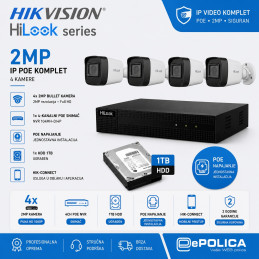 Video komplet BULLET IP - POE4 - 2MP
