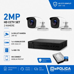 HIKVISION HILOOK Set za video nadzor 2MP-TVI2 BULLET