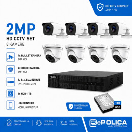 HIKVISION HILOOK Set za video nadzor 2MP-TVI8 COMBO