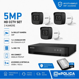 Video komplet BULLET ACUSENSE3 - 5MP
