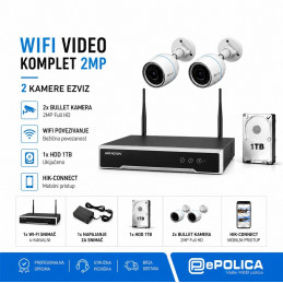 WIFI Video komplet 2MP 2 kamere Ezviz