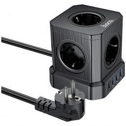 Produžni kabl, 5 utičnica, 3 x USB, 1 x USB C PD20W, 2 metra