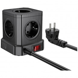 Produžni kabl, 5 utičnica, 3 x USB, 1 x USB C PD20W, 2 metra