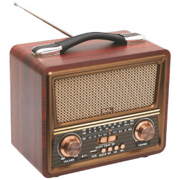 Retro radio + BT bežični zvučnik, FM, MP3, USB/micro