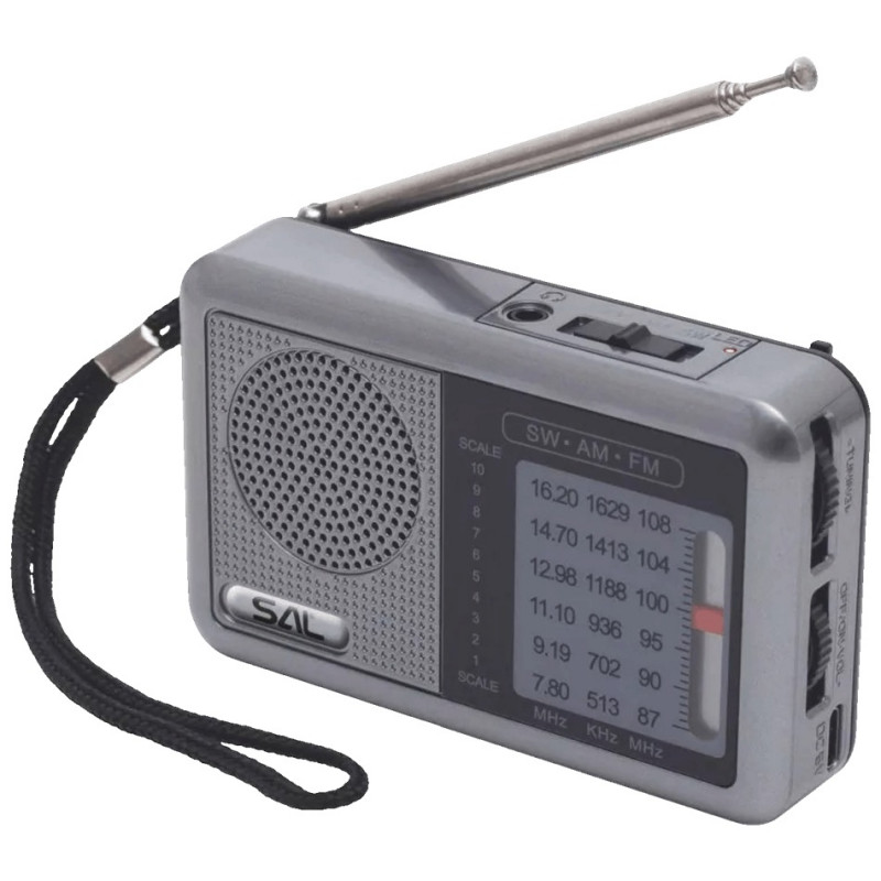 Radio prijemnik, AM / FM / SW, Li-ion 18650 baterija RPC6CH