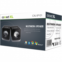 Zvučnik, set, 2.0, USB 5V, boja crna