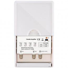 Pojačalo antensko + LTE / 4G filter sa 2 podesiva ulaza DOUBLE AMPLIFIER