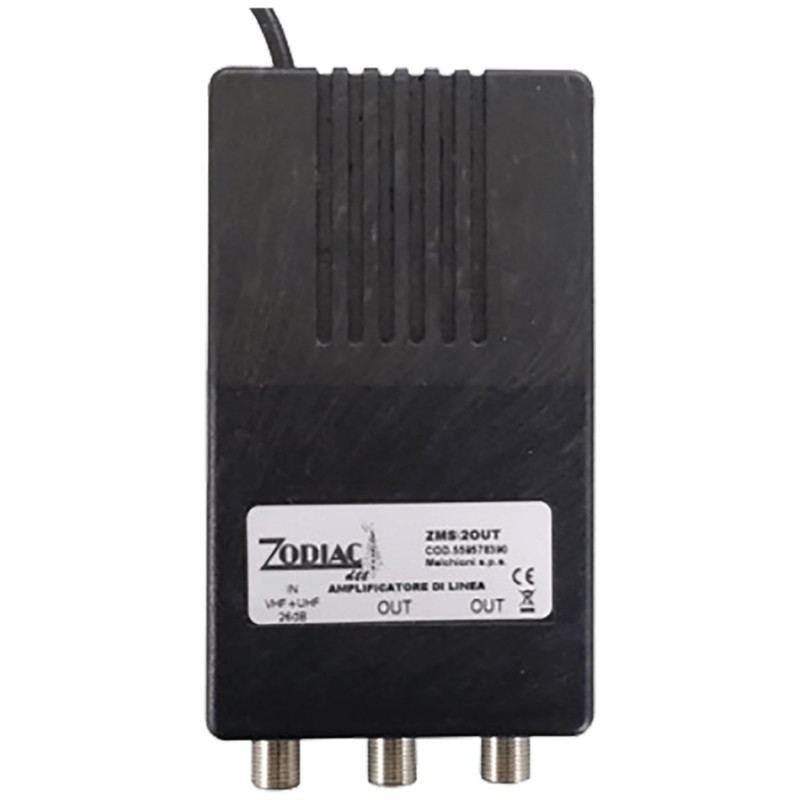 Pojačalo antensko, 1 ulaz 2 izlaza, 20/20dB ZMS /2OUT