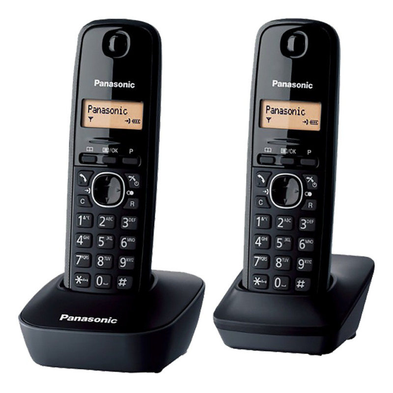 Telefon PANASONIC bežični KX-TG1612FXH, sa dvije slušalice