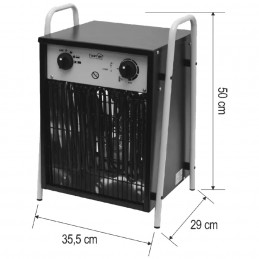 Industrijska prijenosna grijalica sa ventilatorom, 9000W