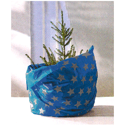 Ukrasni omotač za dekorativni bor, blue