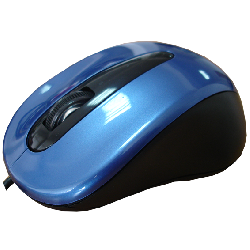 Miš optički, 800dpi, USB, plavi