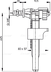 ALCA ventil plovak A16-3/8"-0