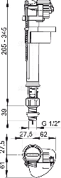 ALCA ventil plovak A18-1/2" -0