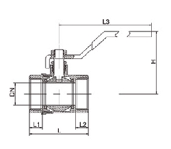 Kuglasti ventil KOVINA 1/2" -0